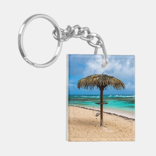 Strand Anse des Rochers Schlüsselanhänger (Vorderseite links)