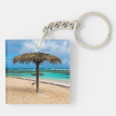 Strand Anse des Rochers Schlüsselanhänger (Rückseite)