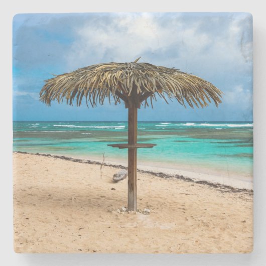 Strand Anse des Rochers Steinuntersetzer (Vorderseite)