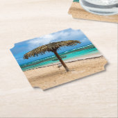 Strand Anse des Rochers Untersetzer (angewinkelt)