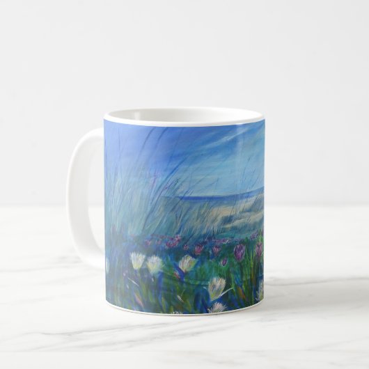 Strand-Ansicht durch Melanie-Bier Kaffeetasse (Vorderseite Links)