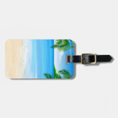 Strand-Ansicht Gepäckanhänger (Vorderseite horizontal)