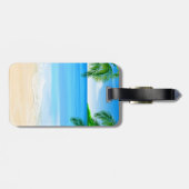 Strand-Ansicht Gepäckanhänger (Rückseite horizontal)