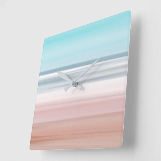 Strand-Ansicht Quadratische Wanduhr (Winkel)