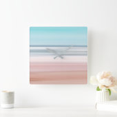 Strand-Ansicht Quadratische Wanduhr (Zuhause)