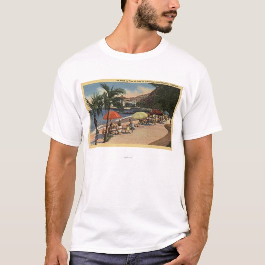 Strand-Ansicht vor Hotel-St. Catherine T-Shirt (Vorderseite)