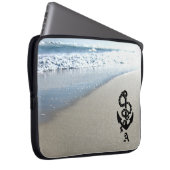 Strand-antiker Anker-personalisierte Laptop-Hülse Laptopschutzhülle (Vorne Rechts)