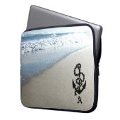 Strand-antiker Anker-personalisierte Laptop-Hülse Laptopschutzhülle (Vorderseite Links)