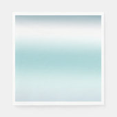 Strand Aqua Blue Ombre Serviette (Vorderseite)