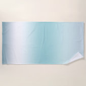 Strand Aqua Blue Ombre Strandtuch (Vorderseite)