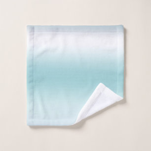Strand Aqua Blue Ombre Waschlappen