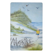 Strand-Aquarell Mini Klemmbrett (Rückseite)