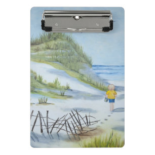 Strand-Aquarell Mini Klemmbrett