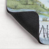 Strand-Aquarell Mousepad (Ecke)