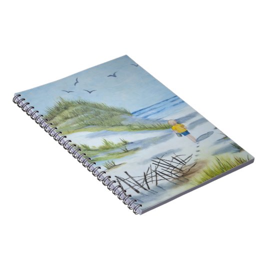 Strand-Aquarell Notizblock (Rechte Seite)