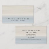 Strand-Aquarell Ombre generische Schablone Visitenkarte (Vorne/Hinten)