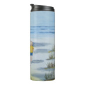 Strand-Aquarell Thermosbecher (Nach rechts gedreht)