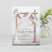 Strand Arbor Save The Date (Stehend Vorderseite)