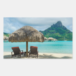 Strand auf Bora Bora Foto Aufkleber