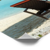 Strand auf Bora Bora Poster (Ecke)