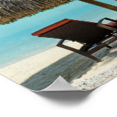 Strand auf Bora Bora Poster (Ecke)
