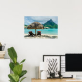 Strand auf Bora Bora Poster (Heimbüro)