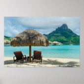 Strand auf Bora Bora Poster (Vorne)