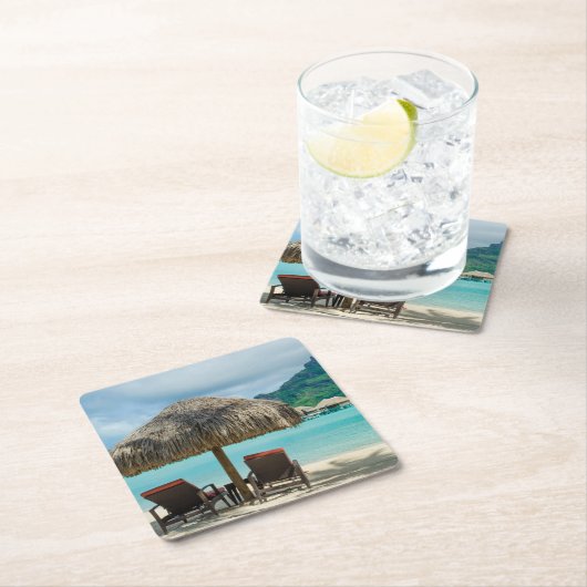 Strand auf Bora Bora Untersetzer (Vor Ort)