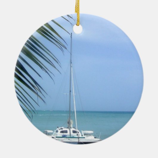 Strand auf den Dominikaner Keramikornament (Hinten)