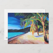 Strand auf den Magen's Bay St Thomas US Jungfrau I Postkarte (Vorne/Hinten)