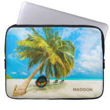 Strand auf den Malediven individuelle Name Laptop-