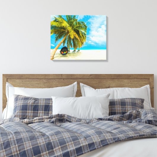 Strand auf den Malediven, Leinwand 1 (Insitu (Schlafzimmer))
