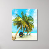 Strand auf den Malediven, Leinwand 2 (Vorderseite)