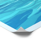 Strand auf den Malediven Poster (Ecke)