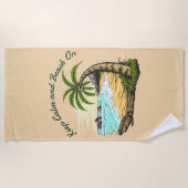 Strand auf strandtuch (Vorderseite)