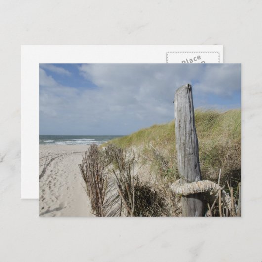 Strand auf Sylt Postkarte (Vorne/Hinten)