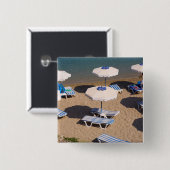 Strand-Aufenthaltsraum | Rhodos, Dodecanese Button (Vorne & Hinten)