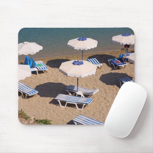 Strand-Aufenthaltsraum | Rhodos, Dodecanese Mousepad (Mit Mouse)