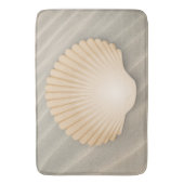 Strand ausgebogter Seashell u. Sandy-Dünen Badematte (Vorderseite Vertikal)