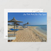 Strand Ayia Thekla Postkarte (Vorne/Hinten)