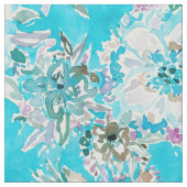 STRAND-BABY Aqua-Aquarell mit Blumen Stoff (Nahaufnahme)