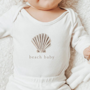 Strand Baby Boho Ozean Muschel Baby Shower Strampler