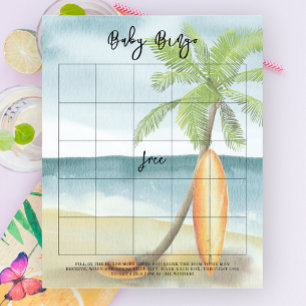 Strand-Baby-Party - Baby-Bingo-Spiel