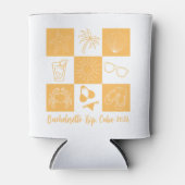 Strand Bachelorette Gelb Dosenkühler (Vorderseite)