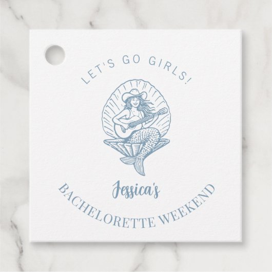 Strand Bachelorette Geschenkanhänger (Vorderseite)