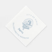 Strand Bachelorette Serviette (Ecke)