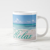 Strand Backgroud Jumbo-Tasse (Rechts)