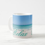 Strand Backgroud Kaffeetasse (Vorderseite Links)