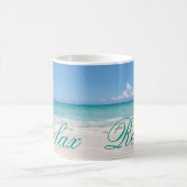 Strand Backgroud Kaffeetasse (Mittel)