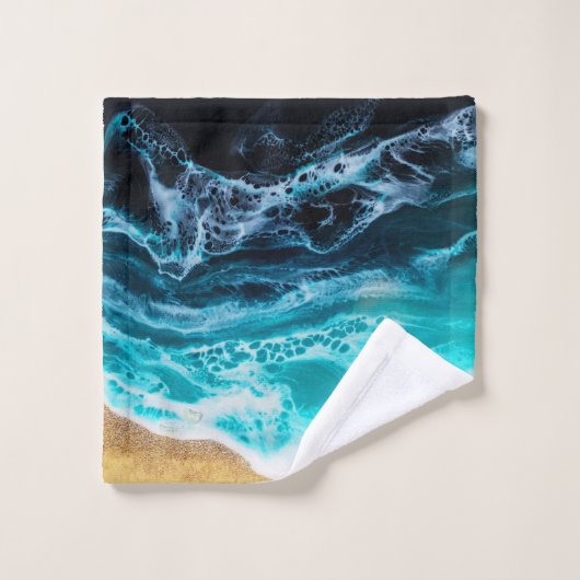 Strand Badhandtuch Set (Waschlappen)